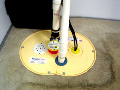 Sump Pump install by Scavello Handyman Services - TripleSafe Sump Pump System